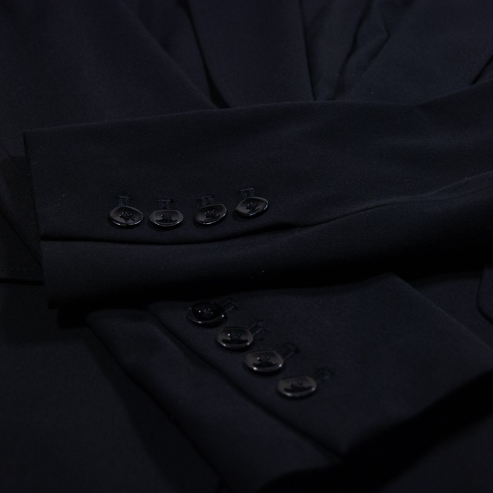 White House‎ Black Market Black One Button Blazer Suit Jacket Size 4 - Picture 6 of 11